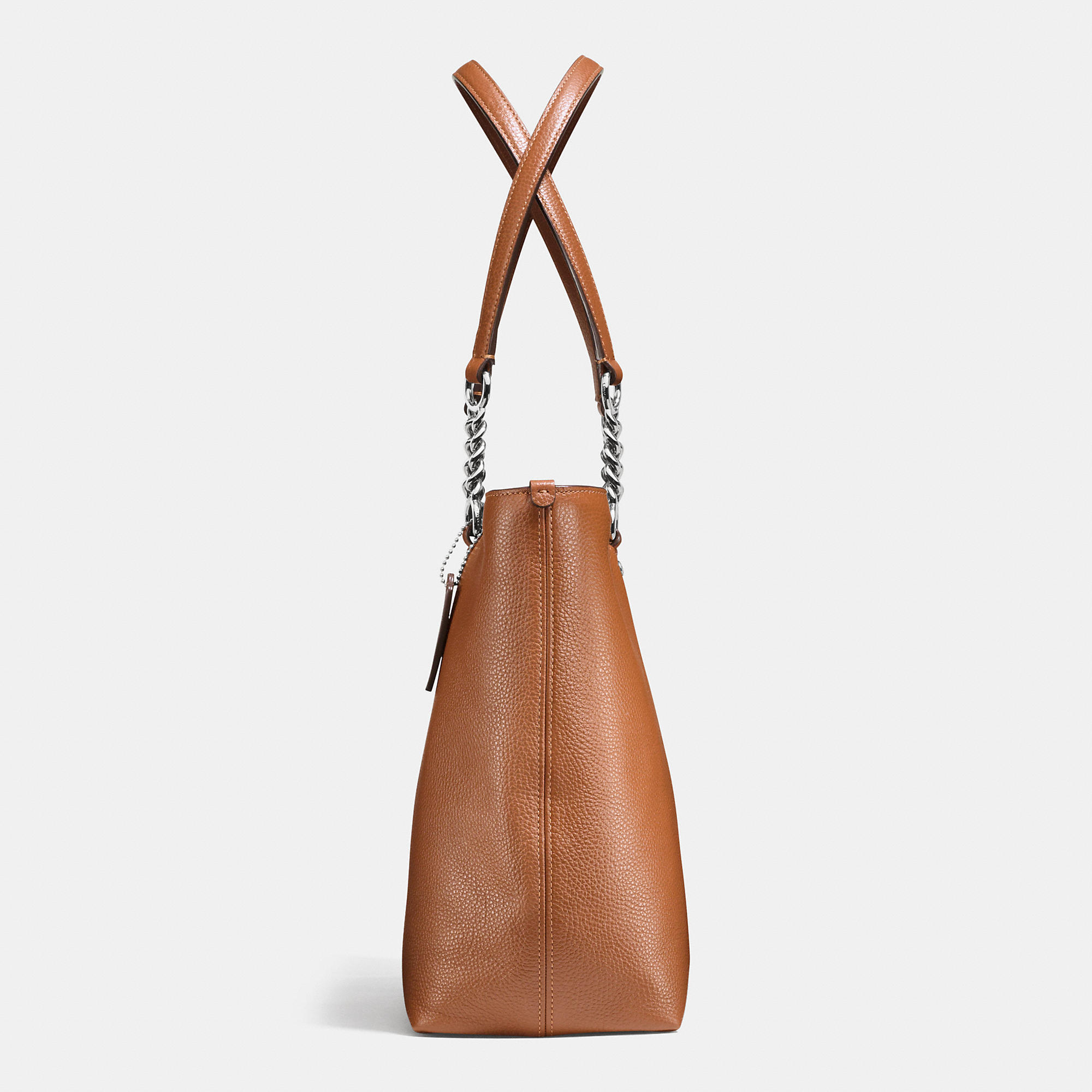 Lady Beloved Coach Sophia Tote In Pebble Leather  Lady Beloved Coach Sophia Tote In Pebble Leather
